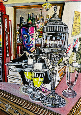 La fontaine a absinthe (Auvers-sur-Oise, France)
