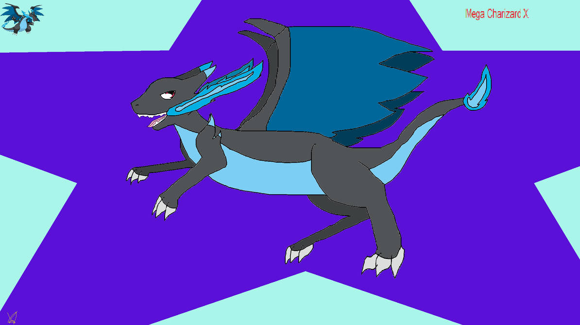 Mega charizard X by peacherweasel on DeviantArt