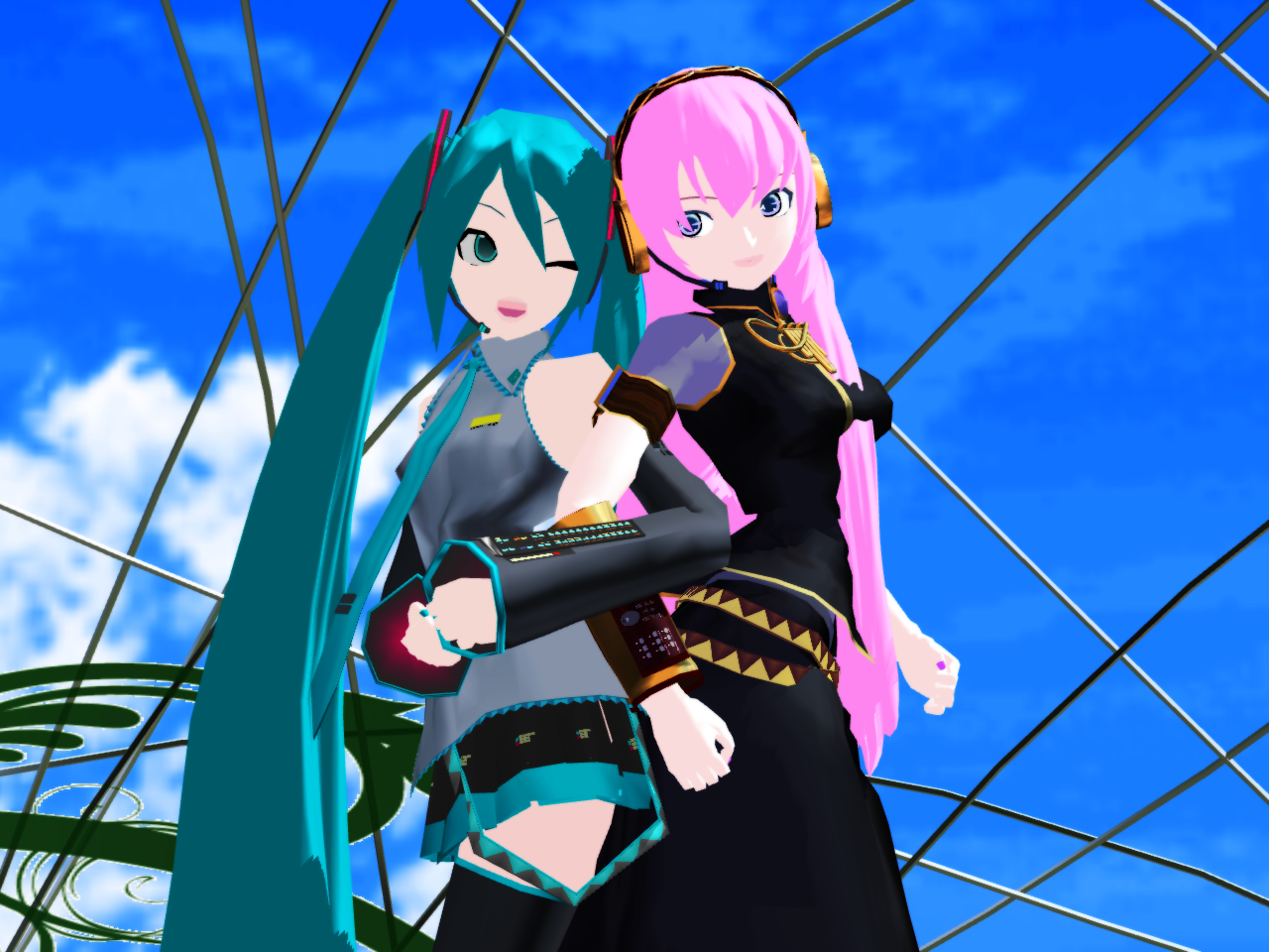 _MMD_ Miku and Luka