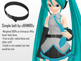 _MMD_ Simple belt _DL_