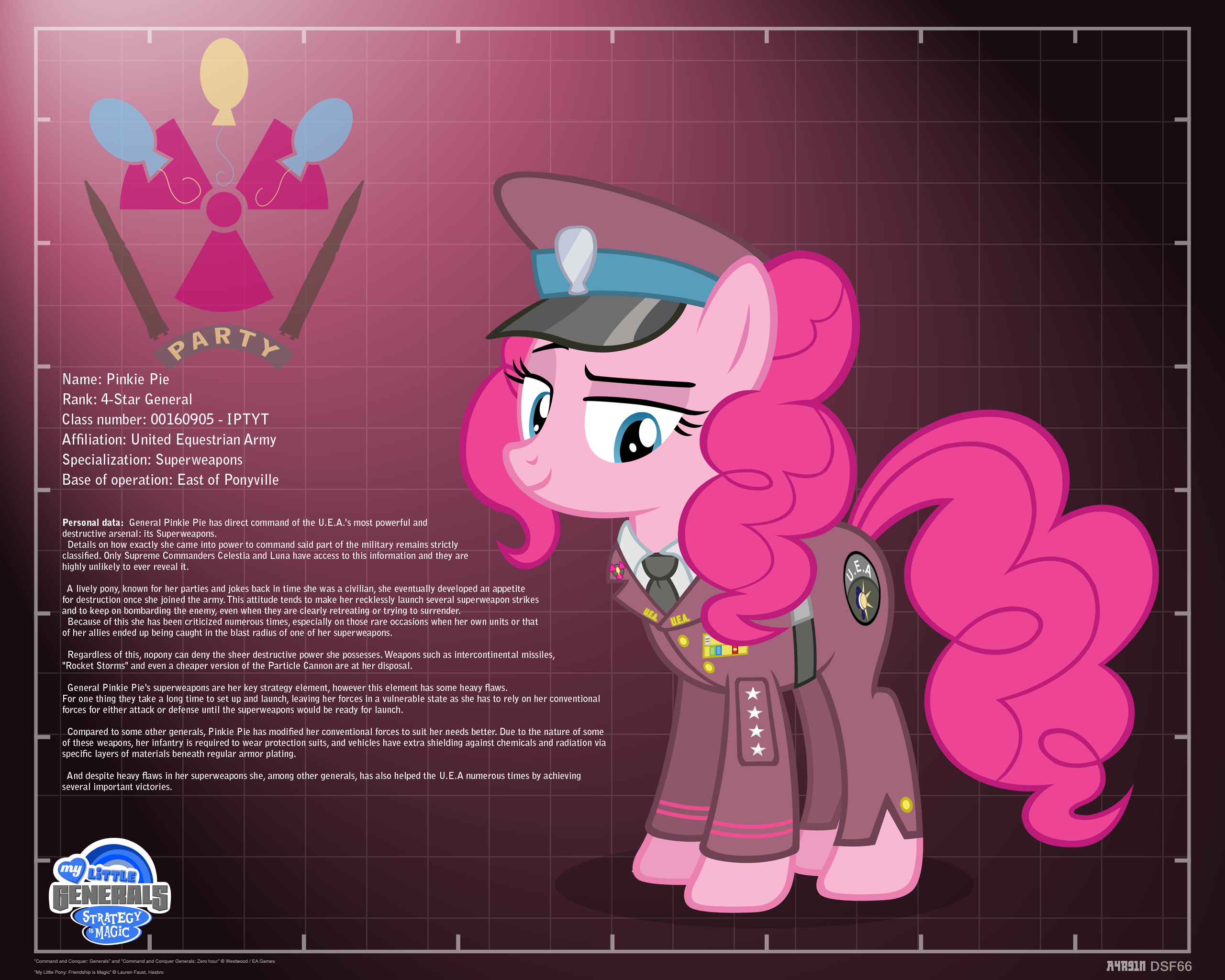 General Pinkie Pie - profile info