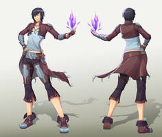 Bandit mage - character design by emubi