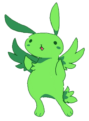 Flying mint bunny by LimeReptile on DeviantArt