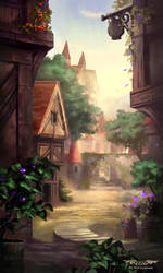 Peaceful Town by Nele-Diel