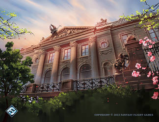 Arkham Horror Card Illustration Palacio Errzuriz