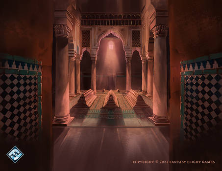 Arkham Horror Card Illustration - Saadian's Tombs