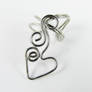 Swirly Heart Ear Cuff