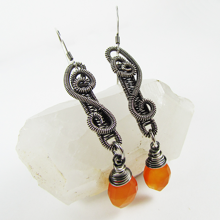 Carnelian and Sterling Silver