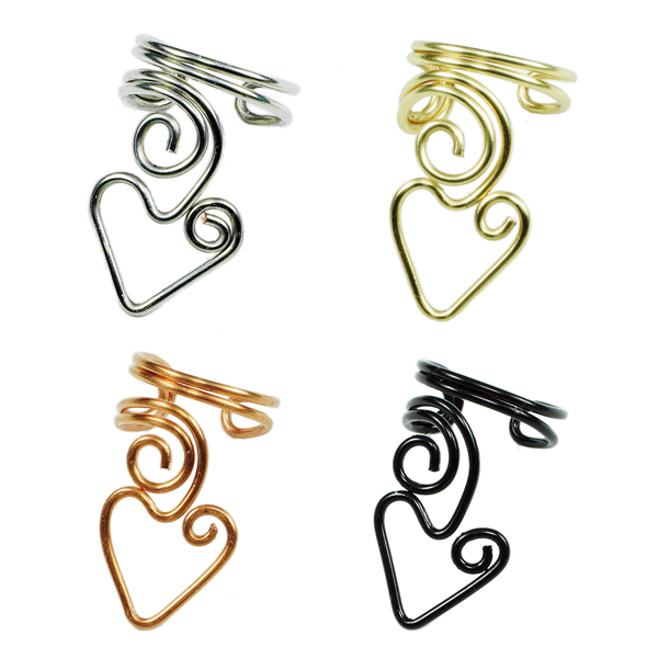 Heart Ear Cuffs