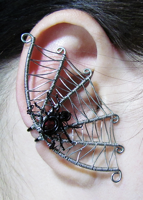 Spider Web Ear Cuff