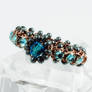 Blue, Gunmetal and Copper Ring View 1