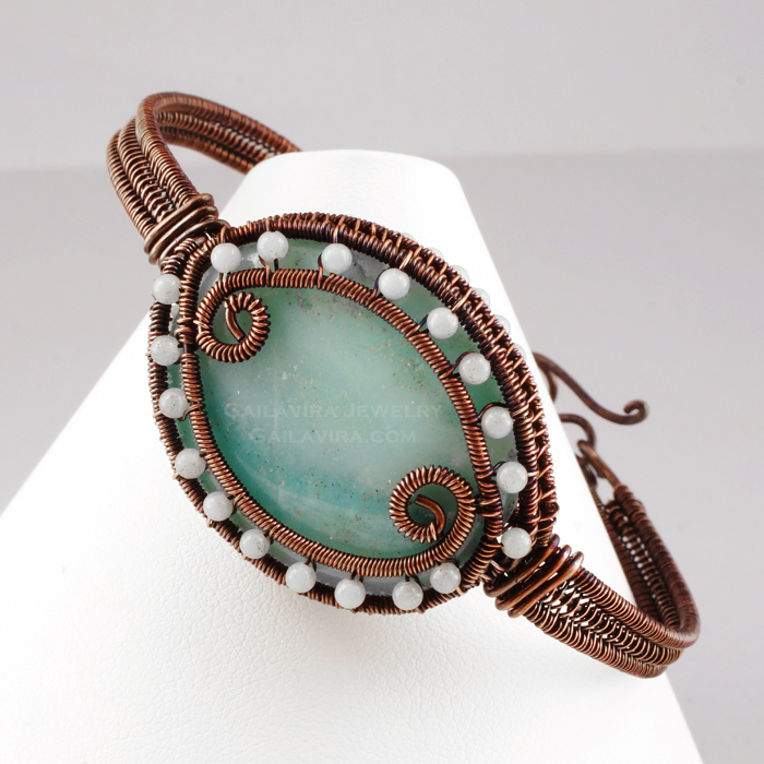 Copper and Amazonite Bracelet