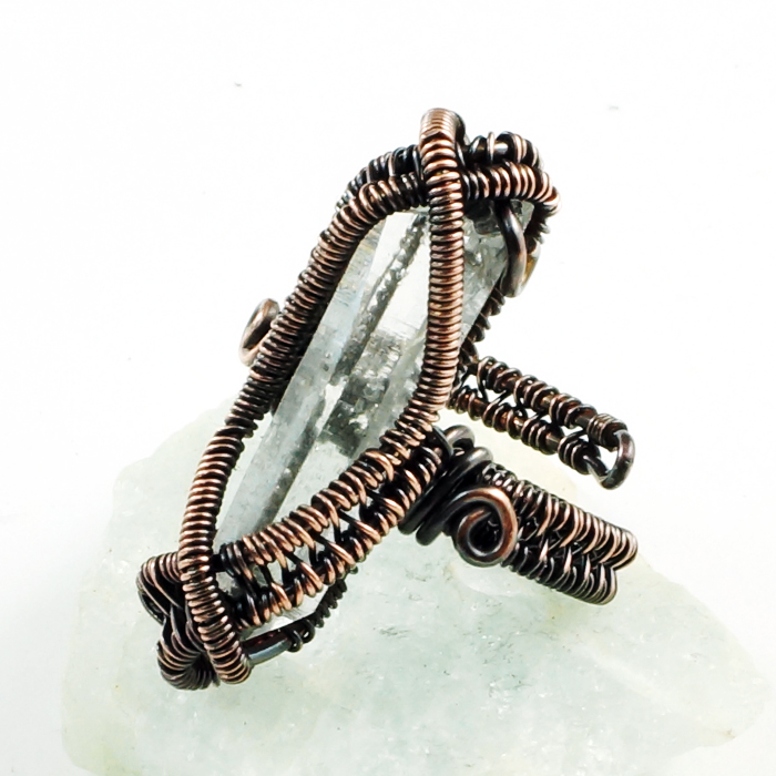 Copper and Quartz Ring