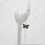 Silver Ear Cuff with Butterfly and Quartz Point