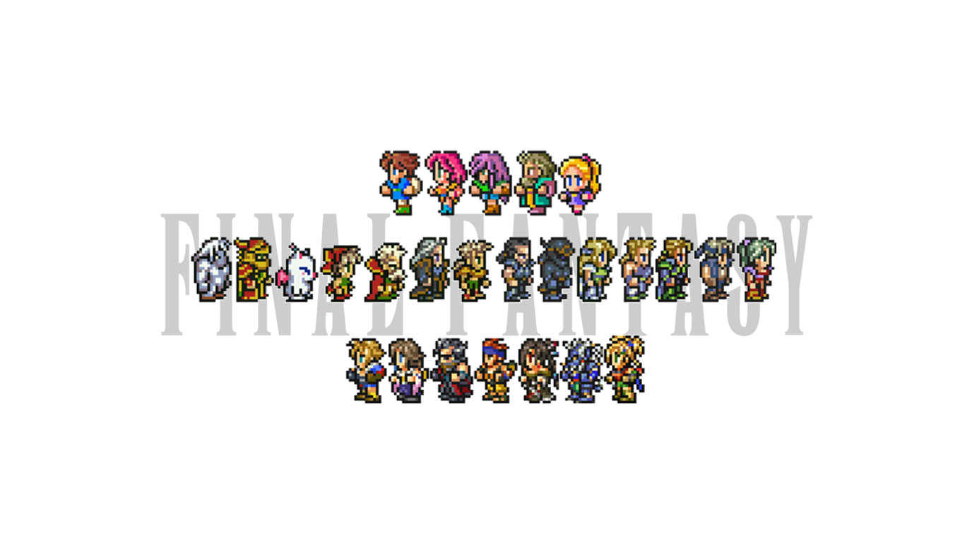 Final Fantasy V Vi And X Sprites Wallpaper By Shadowfang3000 On Deviantart