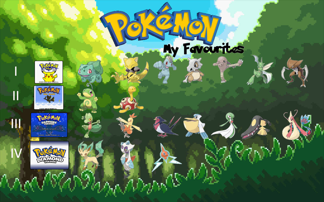 Pokemon The Favourites By Shadowfang3000 On Deviantart Pokemon The Favourites By Shadowfang3000 On Deviantart