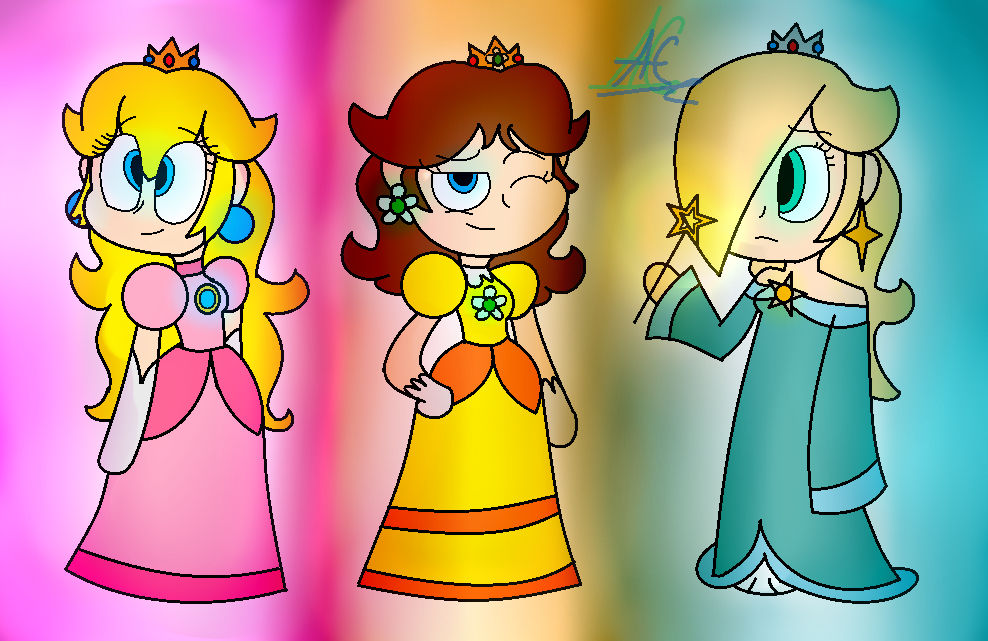 3 Princesses Super Mario By Artyadri On Deviantart 