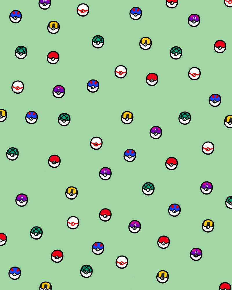 Master Pokeball Pattern Pokeball Pattern by ladylitart on DeviantArt