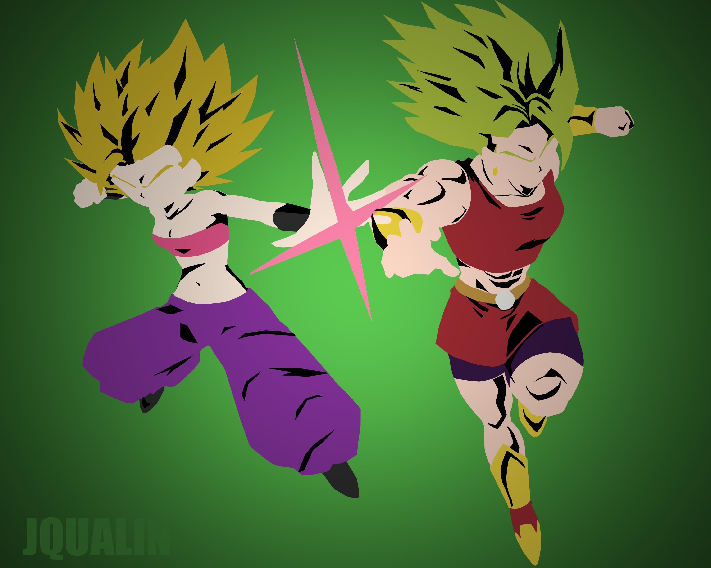 Caulifla and Kale Minimalist by JQualin on DeviantArt