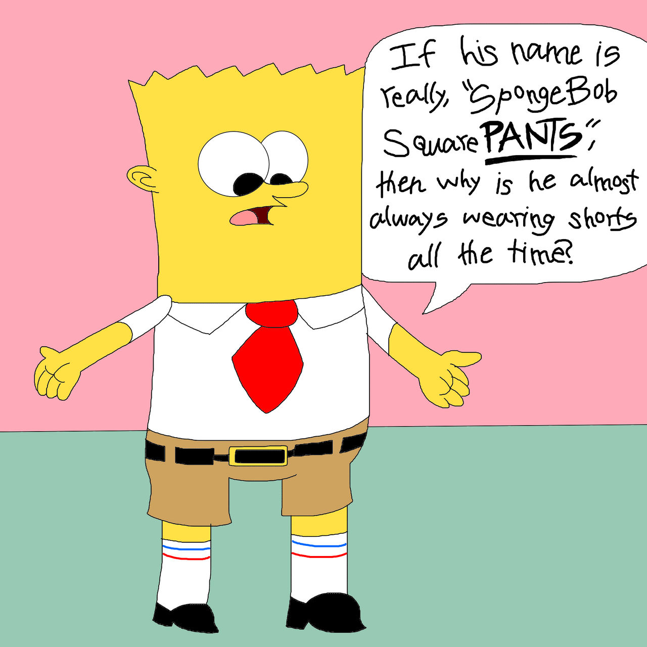 Sponge Bart SpongeBart SquareSimpson by rocketspruggs on DeviantArt