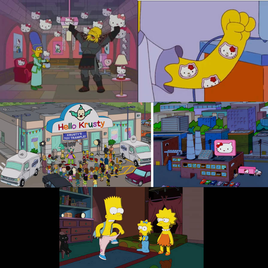 Hello The Simsons Hello Kitty in The Simpsons by rocketspruggs on DeviantArt