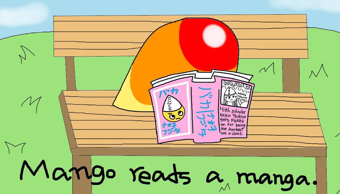 Mango Reads a Manga by rocketspruggs on DeviantArt