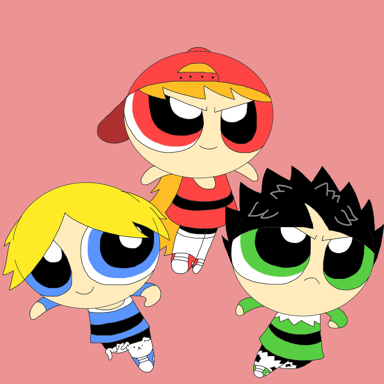 Rocket Ruff The Rowdyruff Boys - Alternate Designs by rocketspruggs on DeviantArt