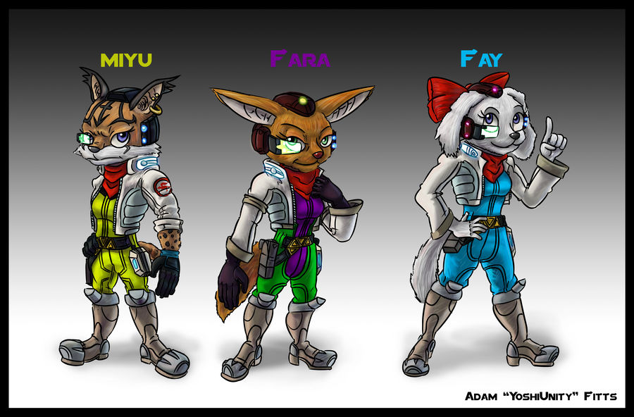 Fara Character Miyu, Fara and Fay (Starfox Zero Re-designs) by YoshiUnity on DeviantArt