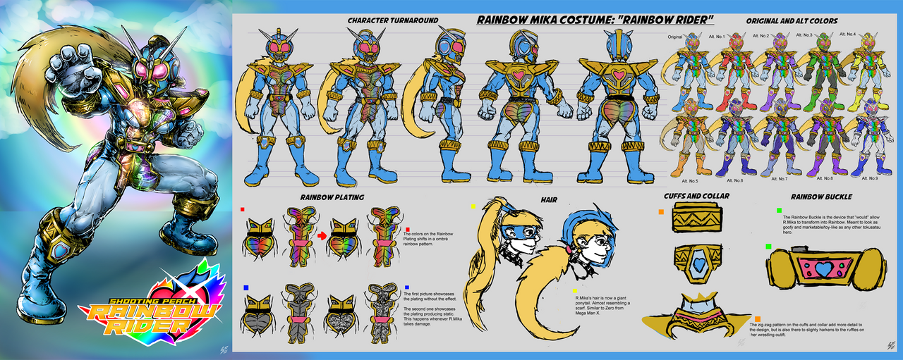 The Rainbow Rider Shell Rainbow Rider (SFV Costume Contest) by YoshiUnity on DeviantArt
