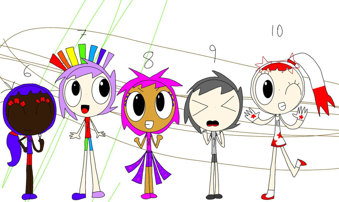 Numberblocks line-up part 2 by RedBlossom63art on DeviantArt