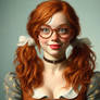 redhead portrait,