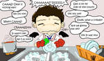 The real hard job  of Castiel by KamiDiox