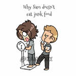 Why Sam doesn't eat junk food