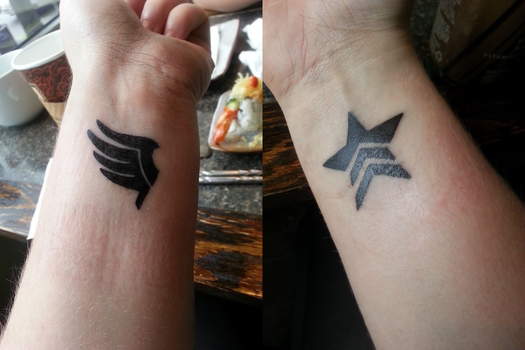 . Mass Effect Paragon and Renegade Tattoos .