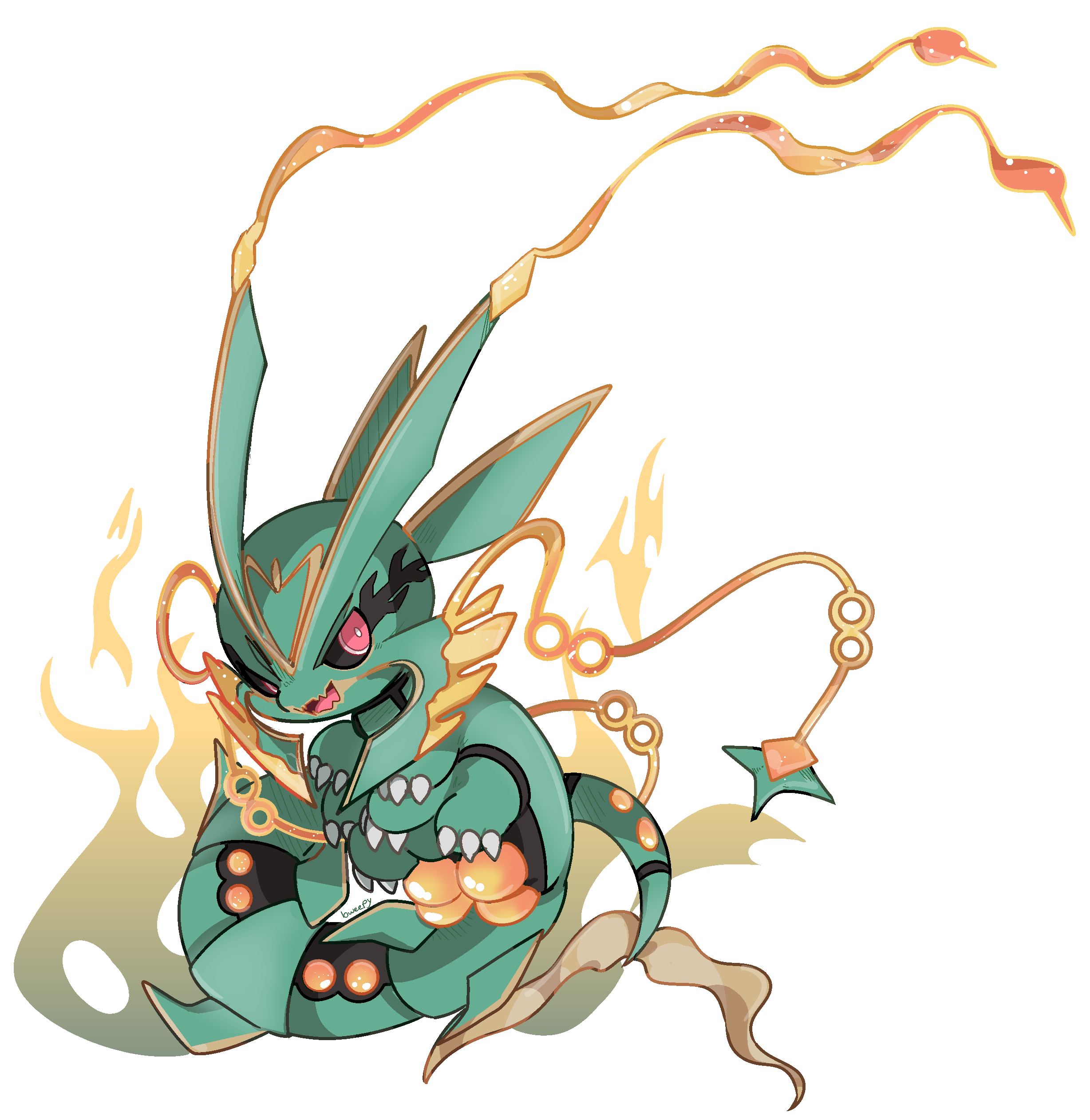 Mega Rayquaza Rayquaza Sticker - Mega Rayquaza Rayquaza Pokemon