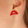 Rocky lip earrings