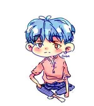 Chibi Min Yoongi click clack to bang bang swaeg