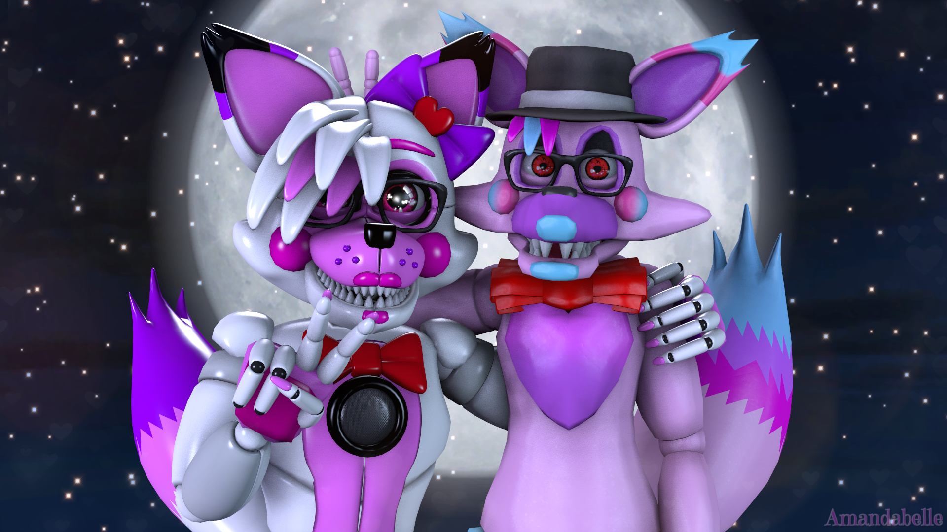 Funtime Foxy and Lolbit by AmandabelleDA on DeviantArt