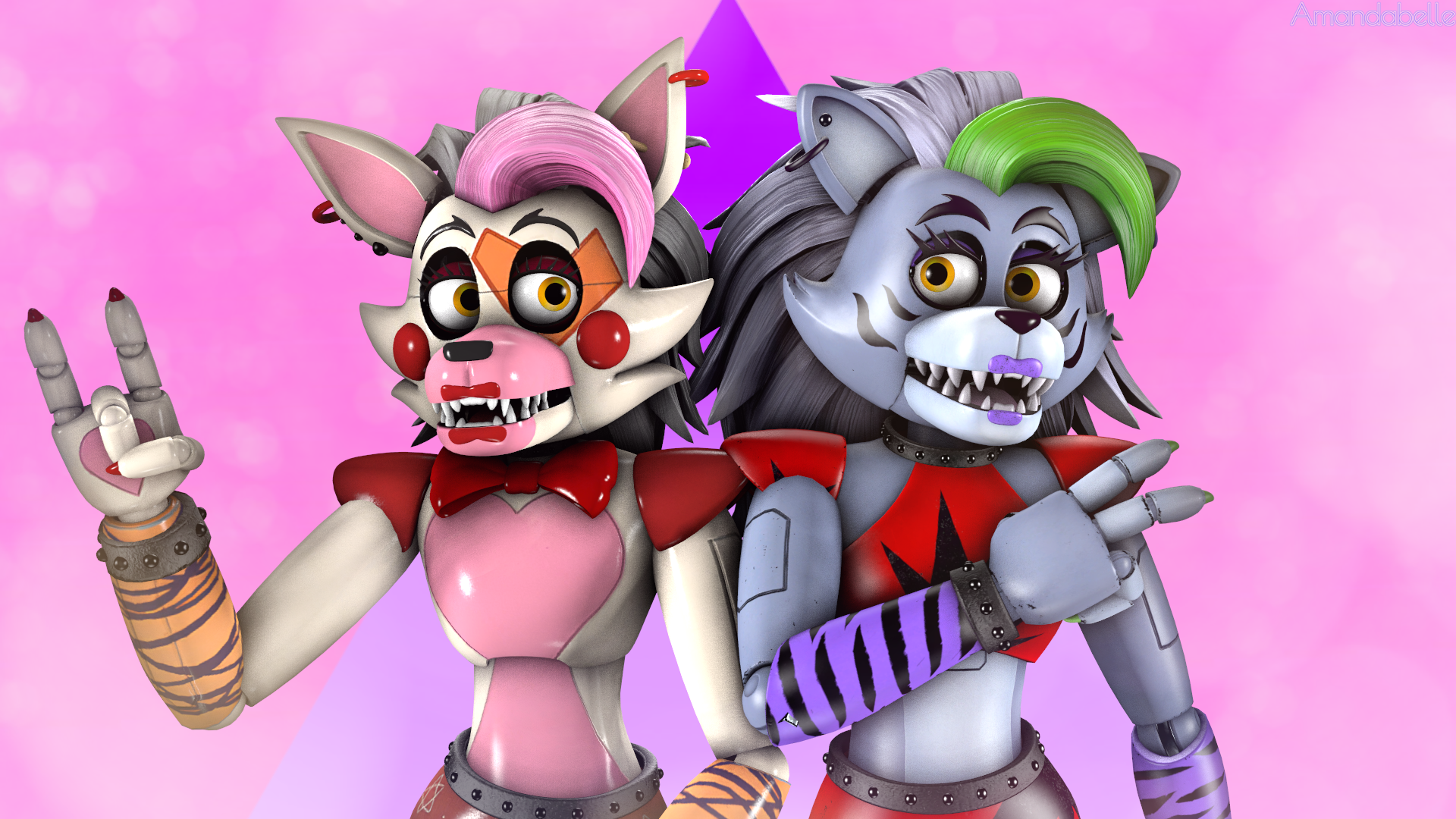 Funtime Foxy and Lolbit by AmandabelleDA on DeviantArt