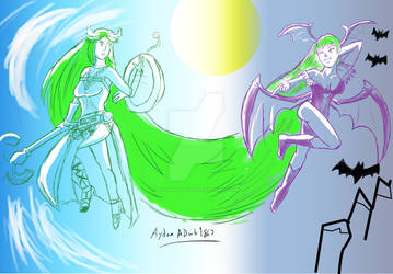 Smash Bros. What-if: Palutena vs Morrigan