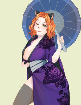 kimono girl - Kitty