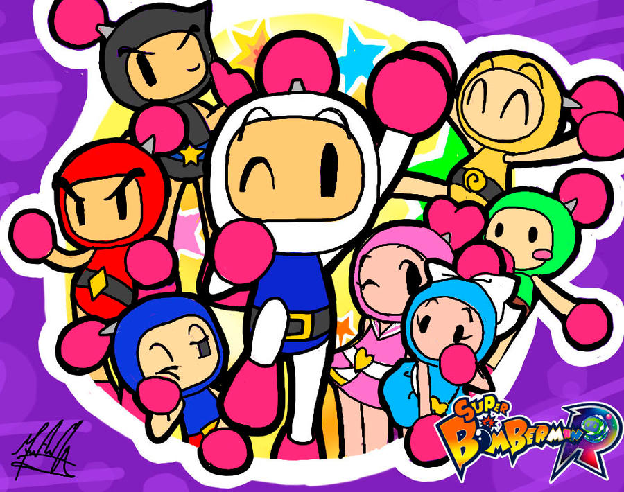 Super Bomberman R SpeedPaint