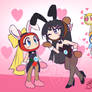 Akabon and Maibon bunny suit