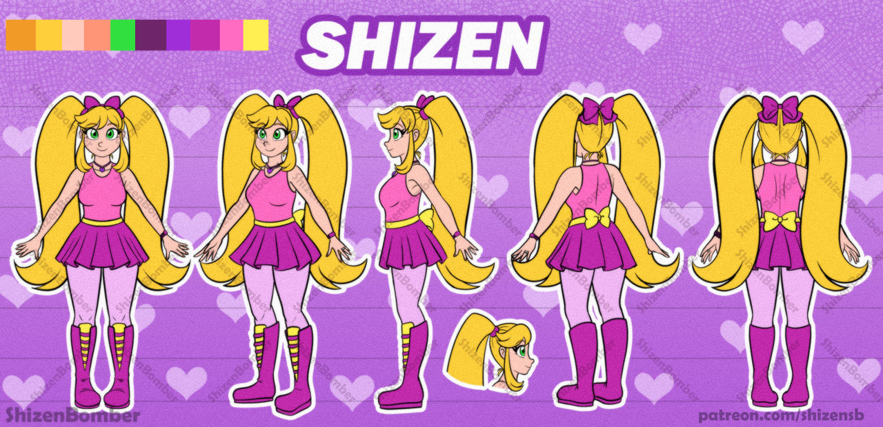 Shizen Model Sheet by SailorBomber on DeviantArt