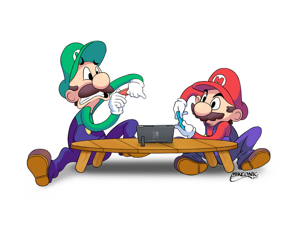 Mario and Luigi - Nintendo Switch by Mikeonic Mario and Luigi - Nintendo Switch by Mikeonic
