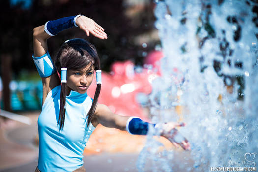 Korra cosplay - waterbending ii