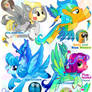 Birds inspired pony. Closed