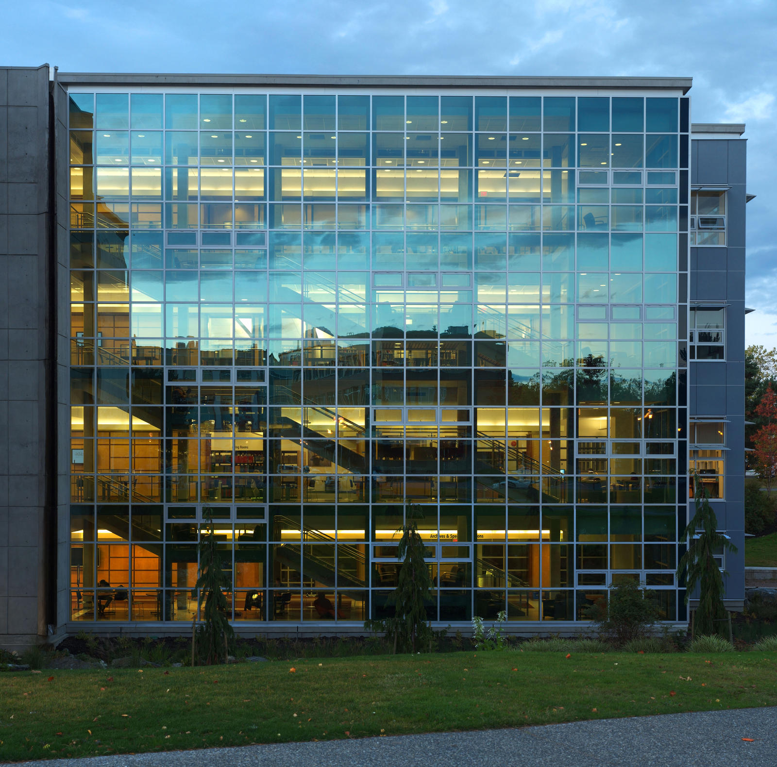 Uvic Library Search UVic Library Glass Facade by raptor-rapture on DeviantArt