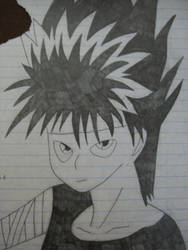 Hiei On Paper XD