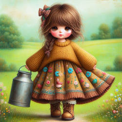 A Cute Little Countryside Girl